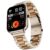 Fire-Boltt Ninja Blaze Smart Watch, Stainless Steel Strap & Steel Body, 1.83” Display Bluetooth Calling Built-in Mic & Speaker, 120+ Sports Modes, Smartwatch for Man and Woman Rose Quartz