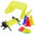 GISCO Speed and Agility Soccer Training Kit, Including 6″ Hurdles – 6Pcs + 4 M Agility Ladder – 1 Piece + 6″ Marker Cone – 6 Pcs + Space Marker -20 Pcs