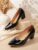 Women Block Heel Pumps | Comfortable Office Wear Heels | Stylish Slip-On Casual Heels for Women