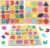 Niwlix Wooden Learning Educational Board for Kids, Puzzle Toys for 2+ Years Old Boys & Girls Educational Toys for Toddlers & Preschoolers, ABCD for Kids(Alphabets, Numbers & Shapes)