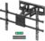 MOUNTUP Full Motion TV Wall Mount for Most 42-82 inch TVs, Wall Mount Bracket with Articulating Swivel and Tilt, TV Mount Max VESA 600x400mm, Holds up to 110lbs Fits 16″ Stud