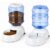 Automatic Dog Feeder and Water Dispenser Set for Large Dogs, 3 Gallon Gravity Dog Cat Food and Water Dispenser Set with Pet Food Bowl,Large Pet Food Water Dispenser Station, Plastic