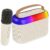 pTron Newly Launched Fusion Joy 20W Bluetooth Speaker with Wireless Karaoke Mic, 6Hrs Playtime, Vivid RGB Lights, Voice Effects, Multi-Play Modes BT5.3/TF Card & Type-C Charging Port (Light Cream)