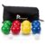 90mm Bocce Ball Set, 8 Premium PE Balls Outdoor Yard Game