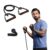 Boldfit Resistance Tube with Foam Handles, Door Anchor for Exercise & Stretching, Suitable in Home & Gym Workout for Men & Women-15kg-Black