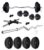 Kore PVC 8 Kg Home Gym Set with One 3 Ft Curl Rod and One Pair Dumbbell Rods, Multicolour
