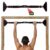 Wall Mounted Pull Up Bar for Home Workout | No-Screw Installation | Anti-Skid Grip for Pull-Ups, Chin-Ups, Push-Ups, Sit-Ups, and Stretching Adjustable Upper Body and Core Workout Bar | Body Building Equipment to Increase Height & Strength (Pull up bar Multi color) (Black)