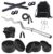 Amazon Brand – Symactive 40 KG PVC Home Gym Set with Accessories & Gym Bag (40 Kg Weight, 3 Ft Curl Rod, 14” Dumbbell Rods Pair, 4 Locks/Clippers, Skipping Rope, Gloves, Gripper, Bag)