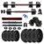 Bodyfit Home Gym Combo, (8KG – 30KG) Exercise Set, Gym Set Combo, Fitness Set for Home Gym Exercise Fitness Workout with Accessories. (20Kg Gym Set)