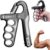 SKYCELL Adjustable Hand Gripper (5kg–100kg) | Metal Hand Gripper Combo with Counter for Hand Strength Training (Grey & Black)