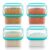 5 kg Plastic Storage Container square kitchen Storage air Tight Container with Handle for Rice, Flour, Food Grain,(Pack of 4)