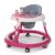 LuvLap 360° Joy Baby Walkers for 9+ Months | 3 Level Height Adjustment Walker with Switchable Food & Musical Toy Tray/Advanced Baby Activity Walker for Kids, Walker for Boys & Girls, Pink