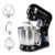 AGARO Royal Stand Mixer, Dough Maker Machine, 1000W Atta Maker, 100% Copper Motor, 5L SS Bowl, 8 Speed + Pulse Function, Includes Whisker, Beater & Dough Hook & Splash Guard, 2 Years Warranty, Black