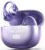 Kinglucky Open Ear Earbuds Clip-On Bluetooth 6.0 Wireless Headphones with Mic, 50H Playtime, ENC Clear Calls, IPX5 Waterproof, Comfortable for Small Ears Sports Gaming (Purple, Digital Display)
