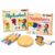 3-in-1 Alphabet & Numbers Learning Combo for Kids 2+ Years | Alphabet Puzzle, Numbers & Shapes Jigsaw Puzzle with Wooden Rolling Pin Board Set | Educational Preschool Toy Gift