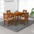 VK Furniture Sheesham Solid Wood 4 Seater Dining Table Set of Four with 4 Cushion Chairs for Dinner Hall Kitchen Living Room Home Office Restaurant |L45 X W30 X H30|Natural Teak 01