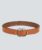 Women’s Belt with Double Ring Buckle, Faux Leather, Black Brown Beige, 3 Pack