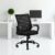 IAFA FURNITURE Diego Mid-Back Mesh Office Chair | 2 Year Warranty | Tilting & Height Adjustable Mechanism | Heavy-Duty Metal Base (Black) (DIY) (Black)
