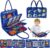 Qlect 12 in 1 Toddler Busy Binder & Busy Book for Toddlers 1-3 Years – Montessori Busy Board & Activity Book for Kids 2-4 – Engaging Toys for 2-3 Years – Educational Busy Book for Learning., Blue