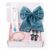5 Pcs Trendy Hair Accessories & Jewelry Gift Set for Girls & Women, Hair Bow, Jewellery Set, Pendant Necklace with Earrings, Flower Hair Pins, Charm Bracelet, White Gift Box Included, Random Designs as per Latest Trend