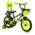HI-Fast 14 inch Sports Kids Cycle for Boys & Girls 3 to 5 Years with Training Wheels (95% Assembled) (Green),Rigid
