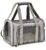 PETANGEL Cat Carriers Small Dog Puppy Carrier Pet Carrier Bag for Small Cats Dogs Puppies up to 4Kg, Airline Approved Small Dog Carrier Soft Sided, Collapsible Travel Puppy Carrier (Size: S, Grey)
