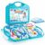 Aditi Toys Playset for Kids, Pretend Play Doctor Set with Foldable Suitcase and 17 Flashcards for Kid, Doctor Kit Toyset for Kids Above 3 Years, BIS Approved.