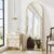 The Artment your artistic apartment Vista Arched Unbreakable Floor Full Length Mirror | Large Free Standing with Aluminium Frame | Leaning for Living Room Home Decor (Gold (Arched), 160 X 50 CM)