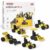 Chanak Mechatrix STEM Construction Vehicle Building Kit for Kids, 23 Pcs Engineering Toy Set with Tools, Build 5 Realistic Construction Vehicles, Educational STEM Learning Toy for Boys Ages 3+