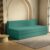 SleepyHug FoldPRO Sofa-Cum-Bed | 3-in-1 Convertible Sofa, Lounger & Bed | TouchSense Technology | HR Foam | Lightweight | 3-Seater | Double Bed | Without Pillow | Teal, 1-Year Warranty