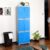 Cello Novelty Large Plastic Cabinet with Dustproof Doors| 3 Year Warranty | Almirah, Cupboard, Wardrobe for Home, Living Room, Bedroom, Kitchen, Office, Outdoor| Blue & Grey Colour