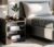 OXMIC Minimalist 3-Tier Side Tables for Bedroom, Bed Side Tables for Bed Room, Bedside Table for Bedroom, Side Table, 53 x 41 x 25 cm, Brown