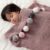 haus & kinder Knitted Baby Blanket, Breathable Baby Blankets Newborn, Premium Baby Blanket for 0-2 Years, Cozy Blankets for Crib, Nursery & Stroller, New Born Baby Essentials | Pom Pom Rose