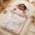 haus & kinder 3 in 1 Baby Sleeping Bag & Carry Nest | Cotton Bedding Set for Infants & New Born Baby | Portable/Travel & Skin Friendly | 0-6 Months (Butterfly Garden)