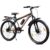 Leader Beast 26T IBC Premium Single Speed Cycle for Men with Front Suspension & Dual Disc Brakes | Bicycle for Men | City/Mountain Bike with Carrier & Steel Frame | Ideal for 10+ Years – Matt Black