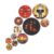Rousrie Wooden Wall Hanging For Home Décor, Set of 11, Living Room, Bedroom, Office Decoration (Rajasthani)