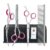Foodie Puppies Stainless Steel Professional Dog Grooming Scissors Set – (4 pcs) Thinning, Curved, Round Tips Straight Scissors and Comb for Long Short Hair for Dogs and Cats