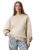 KOTTY Women’s Fleece Sweatshirt Solid Pattern with Classic Round Neck(Beige,M)