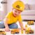 Toyshine 11Pc Construction Site Play Toy Set | 5 Pc Pull Back Truck Toys | 3 Pc Road Sign Toys & 1 Pc Helmet Pretend Play Set for Toddler Boys Girl Ages 3+