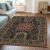 ishro home 3×5 Feet 3D Jet Multi Printed Carpet Rug Runner and Carpets for Bedroom/Living Area/Home with Anti Slip Backing (Panel Harmony, 3×5 fts)