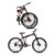 Leader Flexo 27.5T Foldable Bicycle/Bike Without Gear Single Speed with Front Suspension and Dual disc Brake for Men- Matt Black/Red Ideal for 12+ Years