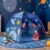 Happy Bear Kids Play Tent House | Kids Tent House Foldable | Tent for Camping | Toys for 2+ Years Girls and Boys| Light Weight Water Repellent |Play Tent for 2 Person (Space)