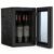 KILIG WC-18 Countertop Wine Cooler, 18L Capacity, 4 Bottles or 24 Cans, 4°C-16°C Temp Range, Double Pane Glass Door, Removable Shelf, Black