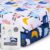 A Baby Cherry Fitted Crib Sheet 100% Organic Jersey Cotton 125 * 65CM, 2 Pack Super Soft and Cozy Crib Cover Set for Toddler Mattress, Crib Bedsheet for Boys & Girls