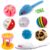 Foodie Puppies 10 Pcs Interactive Cat Toy Combo Set | Assorted Balls, Mouse, Spring & Ball Bell Toys for Cats & Kittens | Indoor Play, Hunting, Exercise & Mental Stimulation