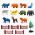 GRAPHENE 17 Pcs Farm Animals Figure Mini Jungle Toys Set for Kids Boys Girls Toddlers Realistic Wild Plastic Animal Learning Party Favors Forest Small Playset Cupcake Topper Safari Project Toy 1-3 Yrs