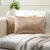 Encasa XO Velvet Cushion Covers, No Inserts, Pack of 2, Beige