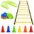 Toyshine Fitness Combo – 6 pc Hurdles, 6 pc Stacking Cones, 10 Pc Space Markers and 1 Pc Agility Ladder ((SSTP)