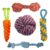 PET WORLD Dog Chew & Teething Combo Pack of 5 | Rope & Cotton Play Items | Washable, Durable | Multi-Colour for Small & Medium Dogs