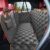 KYG Dog Car Seat Cover Dog Hammock for Car Back Seats with Side Protection & Mesh Visual Window, Durable Scratch Proof and Waterproof Pet Car Seat Cover for Cars/Trucks/SUV 53.15 X 58.27 Inches Black